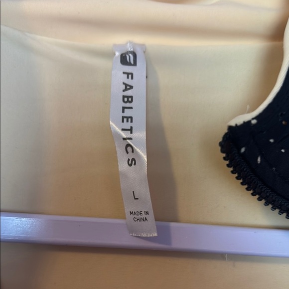 Fabletics Black and Tan One Piece Swimsuit with Zip Front - Picture 3 of 11